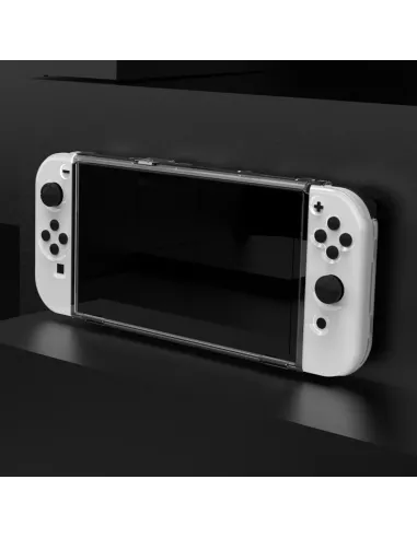 Coque de protection + coque Joy-con Nintendo Swich OLED - Transpare...