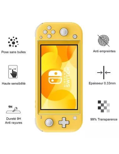 Premium screen protector (x2) in tempered glass 9H Nintendo Switch Li...