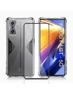 Xiaomi Poco F4 GT (5G) Shockproof Case + 9H Screen Protector Pack -...