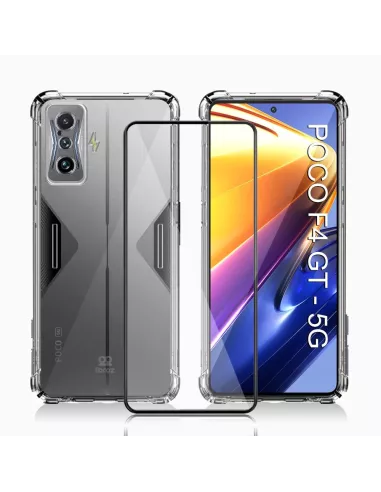 Xiaomi Poco F4 GT (5G) Shockproof Case + 9H Screen Protector Pack -...