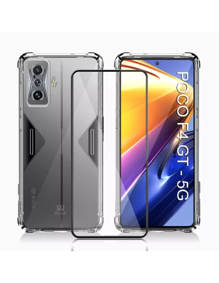 Xiaomi Poco F4 GT (5G) Shockproof Case + 9H Screen Protector Pack -...
