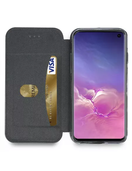 Samsung Galaxy S10e Etui Cuir Folio CLAM | Ibroz