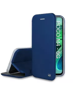 ibroz_xiaomi_Poco_M4_5G_étui_folio_cuir_bleu