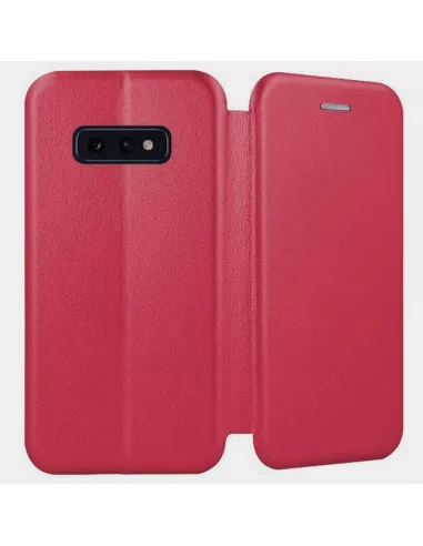 Samsung Galaxy S10e Leather Case Folio CLAM | Ibroz