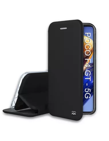 Xiaomi Poco F4 GT (5G) Etui Cuir Folio Clam - Noir | Ibroz