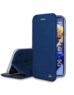 ibroz_xiaomi_Poco_F4_GT_5G_étui_folio_cuir_bleu