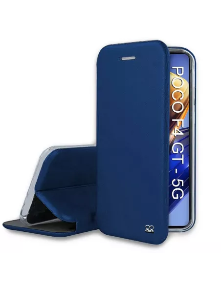 ibroz_xiaomi_Poco_F4_GT_5G_étui_folio_cuir_bleu