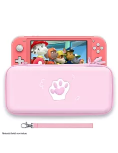 Sacoche de rangement "Patte de Chat" pour Nintendo Switch Lite - Ro...