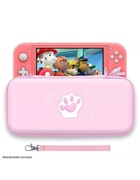 Sacoche de rangement "Patte de Chat" pour Nintendo Switch Lite - Ro...