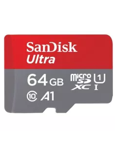Carte Mémoire SanDisk 64 Go MicroSD XC Ultra + Adaptateur SDe 10, U...