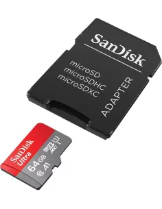 Carte Mémoire SanDisk 64 Go MicroSD XC Ultra + Adaptateur SDe 10, U... 2