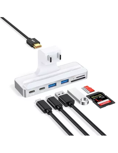Hub Facade MC01 pour iMac 24 pouces M1 (2021) USB-C - 7 Ports en 1 ...