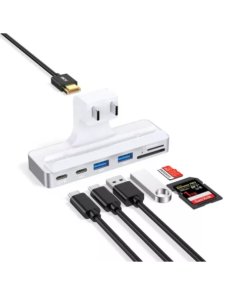Hub Facade MC01 pour iMac 24 pouces M1 (2021) USB-C - 7 Ports en 1 ...