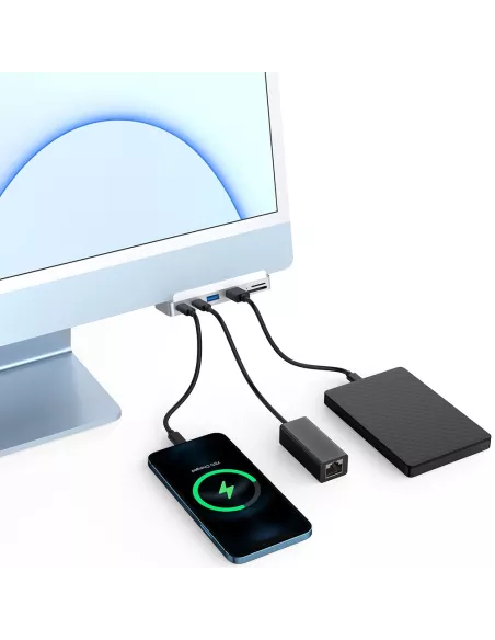 Hub - Dock MC01 for iMac 24 inch M1 (2021) USB-C - 7 Ports in 1 - HDMi_