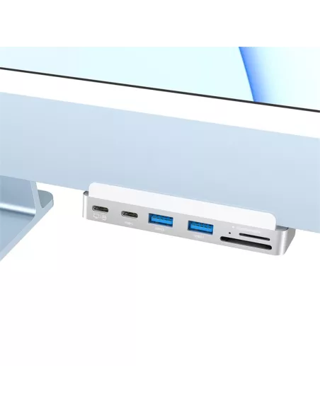 Hub Facade MC01 pour iMac 24 pouces M1 (2021) USB-C - 7 Ports en 1 ...