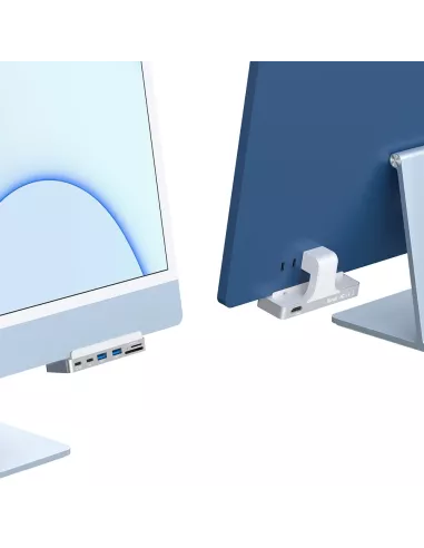 Hub - Dock MC01 pour iMac 24 pouces M1 (2021) USB-C - 7 Ports en 1 - HDMi fixation
