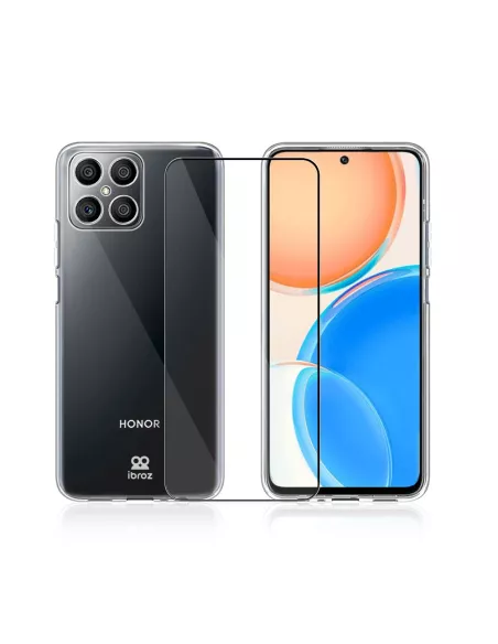 Honor X8 (5G) Pack Coque antichocs + Protection Ecran 9H - Transpar...