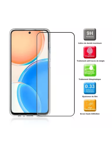 Honor X8 (5G) Shockproof Case + 9H Screen Protector Pack - Transparent...