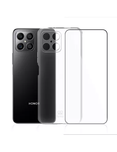 Honor X8 (5G) Shockproof Case + 9H Screen Protector Pack - Transparent...