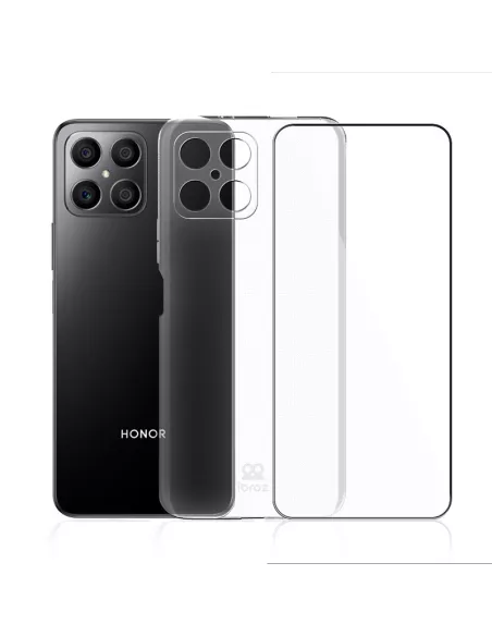 Honor X8 (5G) Pack Coque antichocs + Protection Ecran 9H - Transpar...