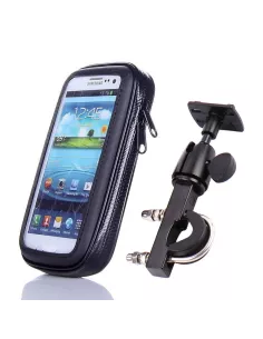 Universal smartphone mount for motorcycles, bikes and mountain bikes on handlebars (bar...