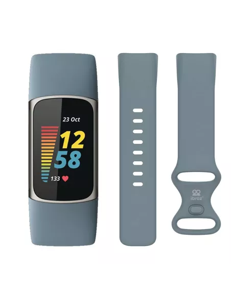 Fitbit Charge 5 Sport Wristband - Grey blue | Ibroz