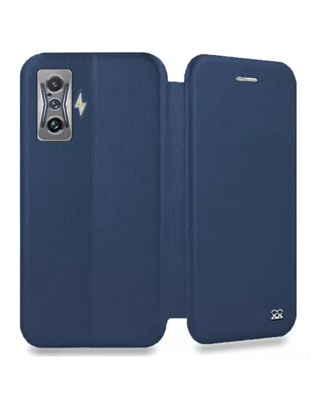 Xiaomi Poco F4 GT (5G) Etui Cuir Folio Clam - Bleu cosmos | Ibroz