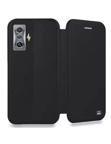 Xiaomi Poco F4 GT (5G) Leather Case Folio Clam - Black | Ibroz