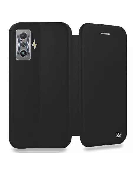 Xiaomi Poco F4 GT (5G) Leather Case Folio Clam - Black | Ibroz