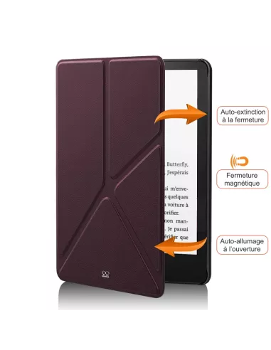 Amazon Kindle Paperwhite 6,8" (2021 - 11ème Gén) Etui Cuir Origami ...