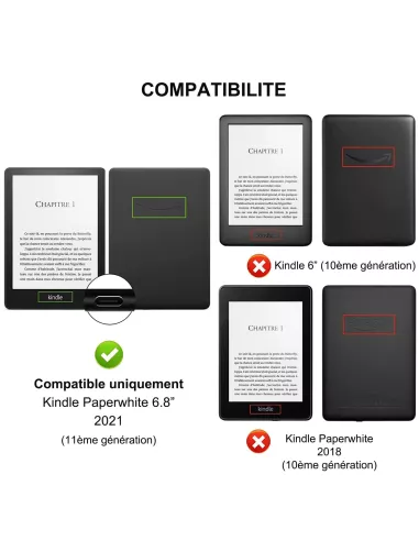 Amazon Kindle Paperwhite 6,8" (2021 - 11th Gen) Origami Leather Case ...