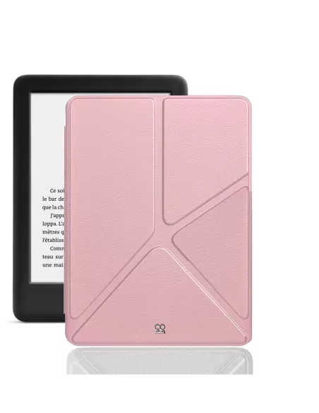 Amazon Kindle 6" (10ème Gén) Etui Cuir Origami - Rose gold | Ibroz