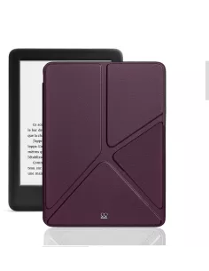 Amazon Kindle 6" (10ème Gén) Etui Cuir Origami - Bordeaux | Ibroz