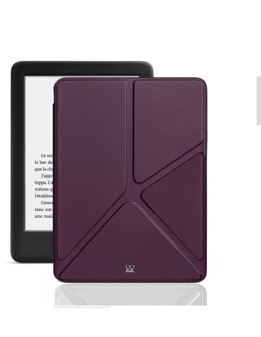 Amazon Kindle 6" (10th Gen) Origami Leather Case - Bordeaux | Ibroz