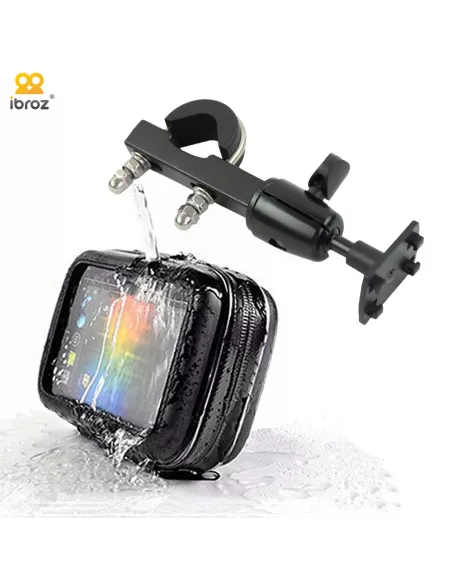 Universal smartphone mount for motorcycles, bikes and mountain bikes on handlebars (bar...