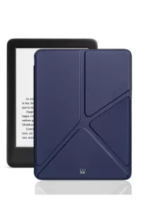 Amazon Kindle 6" (10ème Gén) Etui Cuir Origami - Bleu marine | Ibroz