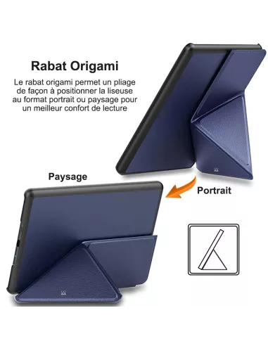 Amazon Kindle Paperwhite 6,8" (2021 - 11ème Gén) Etui Cuir Origami ...