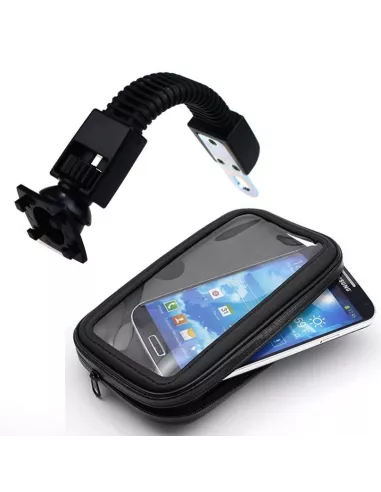 Support universel Flexible pour smartphone sur rétroviseur moto, vé...
