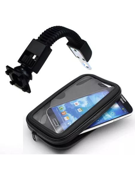 Support universel Flexible pour smartphone sur rétroviseur moto, vé...