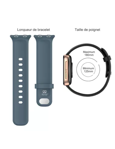 Bracelet sport Oppo Watch - Bleu gris | Ibroz