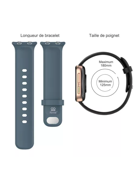 Bracelet sport Oppo Watch - Bleu gris | Ibroz
