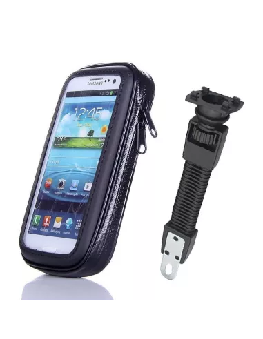Support universel Flexible pour smartphone sur rétroviseur moto, vé...