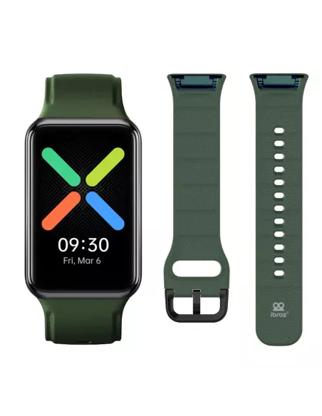 Bracelet sport Oppo Watch Free - Vert militaire (kaki) | Ibroz