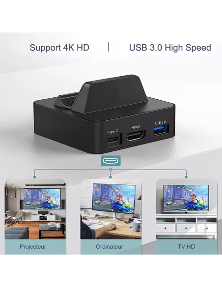 Docking station, charging cradle and HD TV transfer for Nintendo S...
