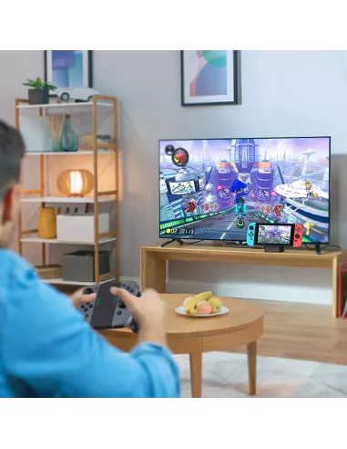 Station d'accueil socle de charge et tranfert TV HD pour Nintendo S...
