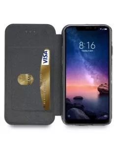 Xiaomi Redmi Note 6 Leather Case Folio CLAM | Ibroz 2