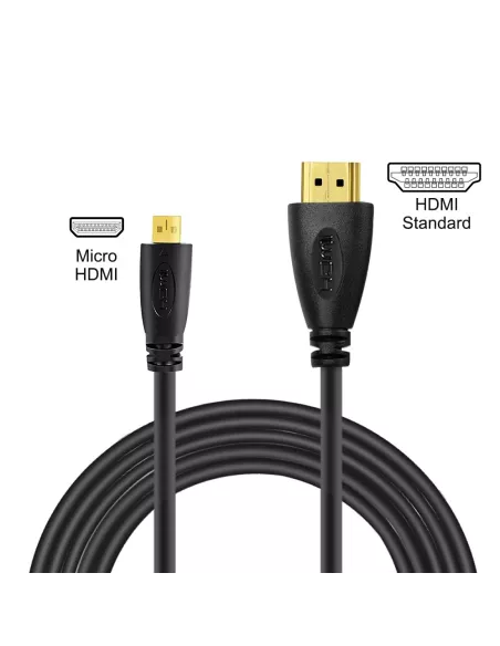 Micro HDMI to HDMI 4K standard cable - Video broadcast to TV-pr...