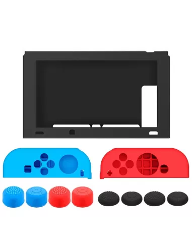 Pack Protection silicone 11 pièces pour Nintendo Swich(console+joyc...