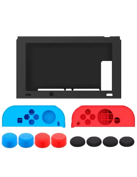 Pack Protection silicone 11 pièces pour Nintendo Swich(console+joyc...