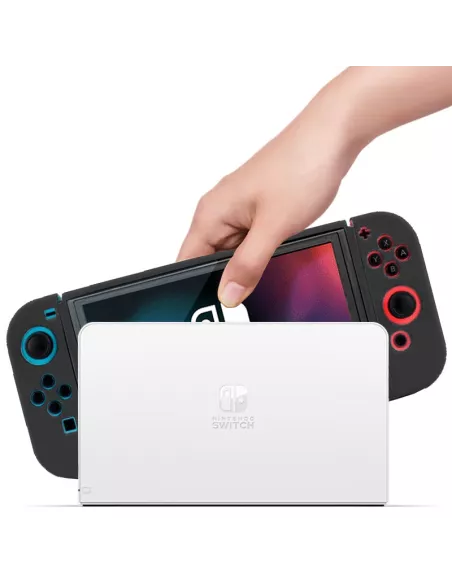 Coque LSR Silicone Soft Touch Nintendo Switch OLED - Noire | Ibroz